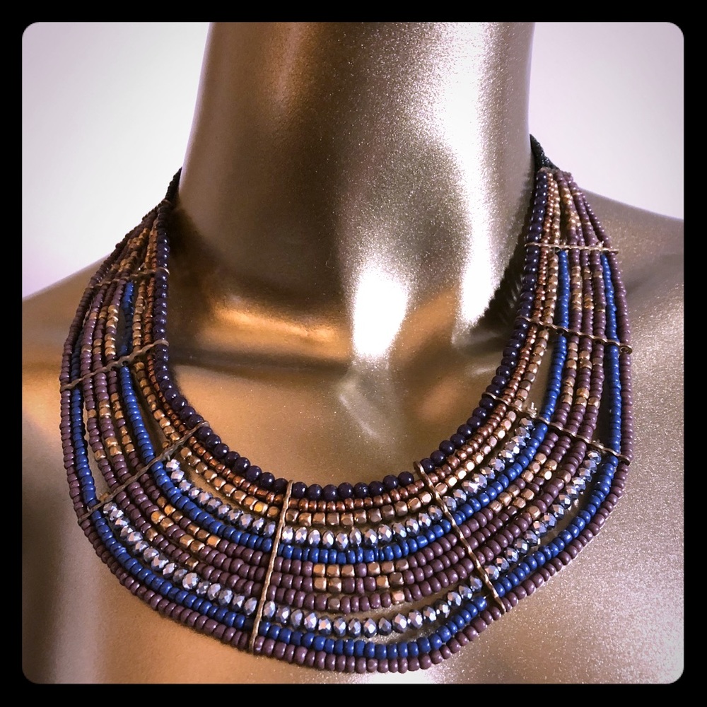 Multi-strand Statement  Necklace